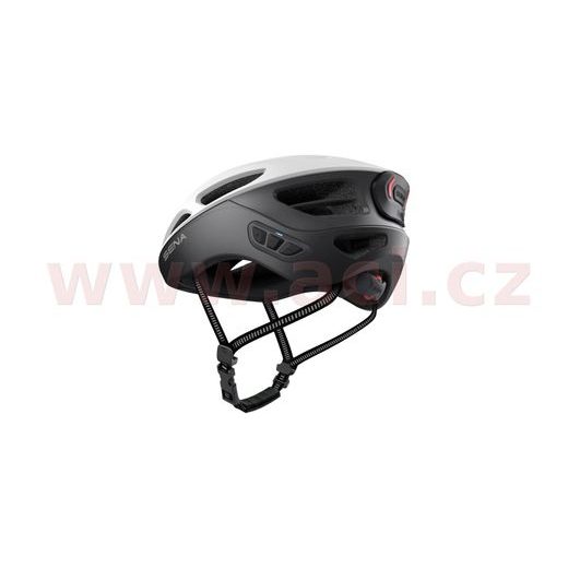 CYKLO PŘILBA S HEADSETEM R1 EVO, SENA (MATNÁ BÍLÁ)