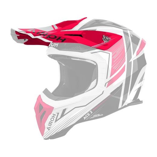 ŠILT PRE PRILBU AVIATOR ACE 2, AIROH (ENGINE - ČERVENÝ LESKLÝ)