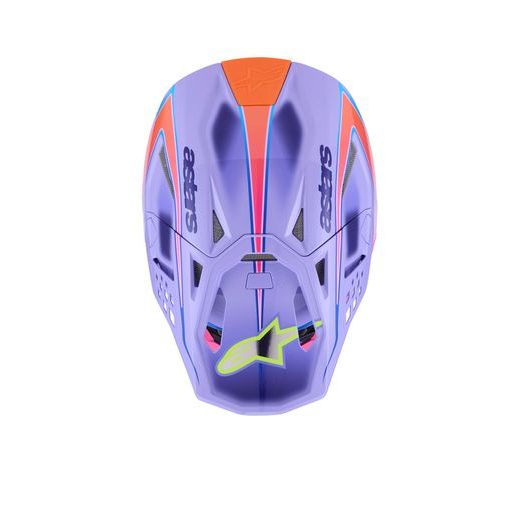 PRILBA SUPERTECH S-M10 EDÍCIA JETT LAWRENCE R01, ALPINESTARS (FIALOVÁ/RŮŽOVÁ FLUO/ŽLUTÁ FLUO) 2026