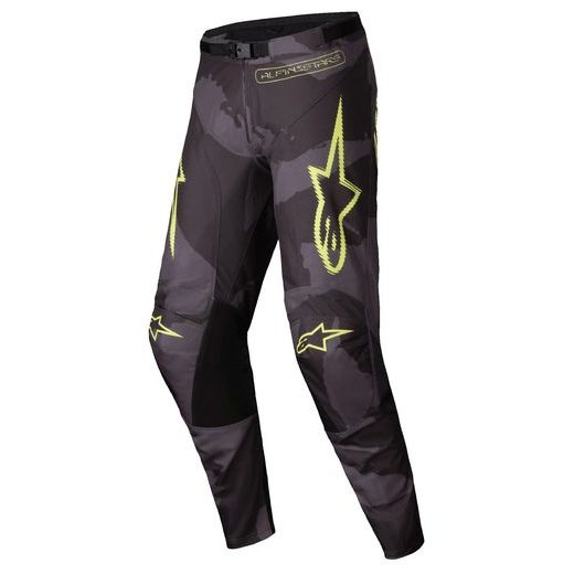 NOHAVICE RACER HOLLOW, ALPINESTARS (TMAVÁ CAMO/ŽLUTÁ FLUO) 2025