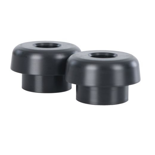 ZÁVAŽIA RIADIDIEL BAR END S REDUKCIOU PRE VNÚTORNÝ PRIEMER 13 A 18 MM (VONKAJŠÍ 22 A 28,6 MM), OXFORD (STŘÍBRNÉ/ČERNÉ, PÁR)