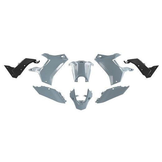 SADA PLASTOV YAMAHA TENERE, RTECH (ŠEDO-ČERNÁ, 5 DIELOV)