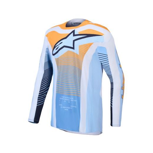 DRES TECHSTAR MAVEN, ALPINESTARS (SVETLE MODRÁ/SVĚTLE ORANŽOVÁ/ČERNÁ) 2027