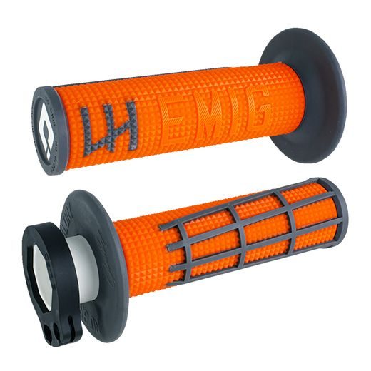 ODI GRIPS EMIG 2.0 - V2 LOCK-ON GRIP ORANGE/GRAPHITE