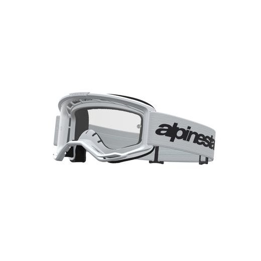 OKULIARE VISION 3 WORDMARK, ALPINESTARS (BÍLÁ/ČERNÁ, ČÍRE PLEXI) 2027