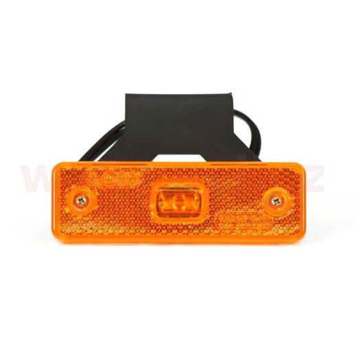 POZIČNÍ SVĚTLO LED OBDÉLNÍKOVÉ ORANŽOVÉ (98X31,5MM) S ODRAZKOU, S DRŽÁKEM WAS W44/217Z ORIGINÁL