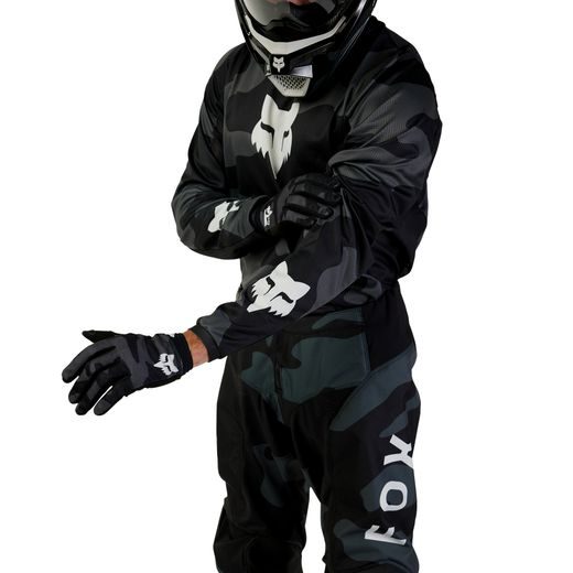 FOX 180 BNKR JERSEY - BLACK CAMO MX24