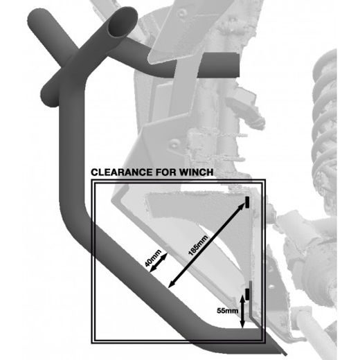 XRW FRONT BUMPER PX31 BLACK - POLARIS RZR PRO XP
