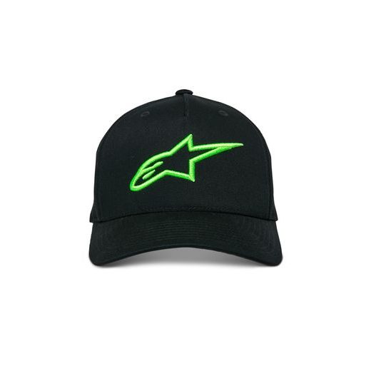 ŠILTOVKA AGELESS SNAPBACK, ALPINESTARS (ČERNÁ/ZELENÁ)