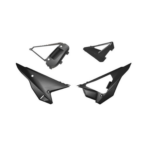 BOČNÉ ČÍSLOVÉ TABUĽKY (VR. KRYTU VZDUCH. FILTRA) REVOLUTION HONDA, RTECH (ČIERNA)