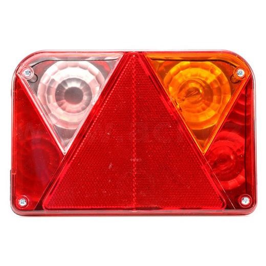 ZADNÍ SVĚTLO 200X135 MM 5 PIN KONEKTOR, BAJONET, SE ŽÁROVKAMI, DOBPLAST DPT35 ORIGINÁL, P