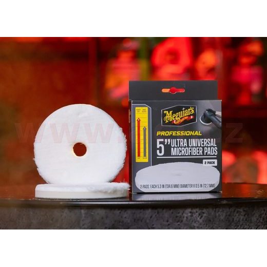 MEGUIAR'S PROFESSIONAL MICROFIBER PADS (5“) MIKROVLÁKNOVÉ LEŠTICÍ KOTÚČE, PRIEMER 5", 2 KUSY