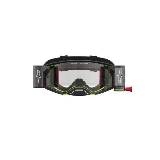 OKULIARE SUPERTECH FIRMA ROLL-OFF WIDE VISION, ALPINESTARS (ČERNÁ/ŽLUTÁ FLUO, ČÍRE PLEXI A ROLL-OFF SYSTÉM) 2027