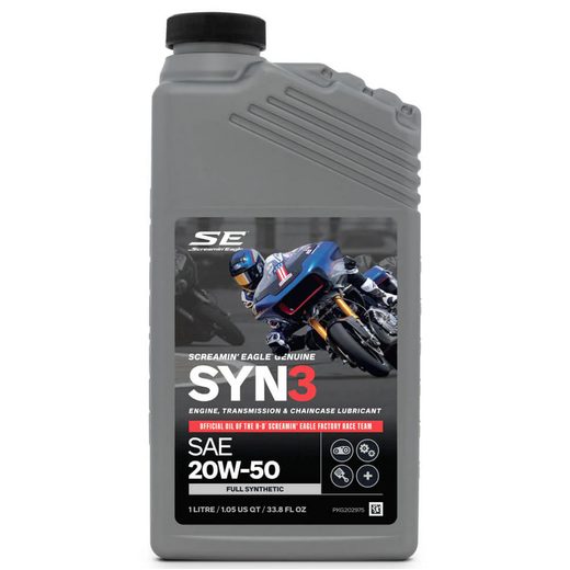 HARLEY-DAVIDSON® SYN3 FULL SYNTHETIC MOTORCYCLE OIL 1L
