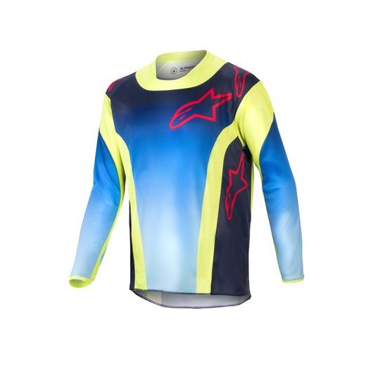 DRES RACER HOEN, ALPINESTARS, DETSKÝ (ŽLTÁ FLUO/MODRÁ/ČERVENÁ) 2024