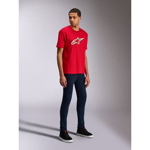 TRIKO AGELESS SHADOW CSF, ALPINESTARS (ČERVENÁ/ŽLUTÁ FLUO)