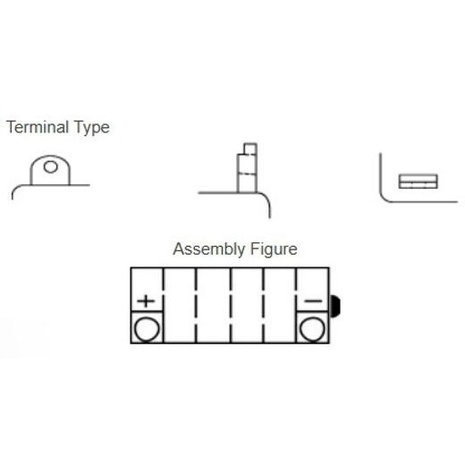 MOTOBATÉRIE 12V, YB9-B, 9,5AH, 115A, KONVENČNÉ YUMICRON 137X77X141, YUASA ORIGINÁL (VR. BALENIE ELEKTROLYTU)