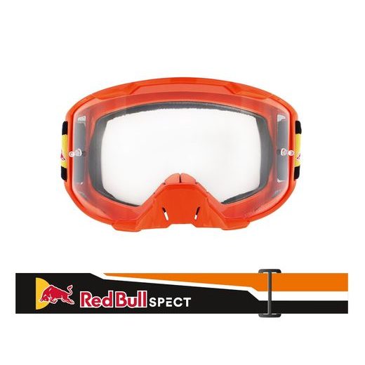 OKULIARE STRIVE, REDBULL SPECT (ORANŽOVÉ MATNÉ, PLEXI ČÍRE)