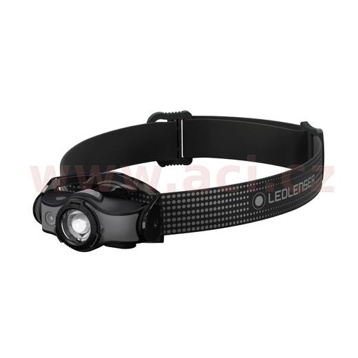 LED LENSER MH5 - OUTDOOROVÁ DOBÍJECÍ ČELOVKA ČERNO-ŠEDÁ, DOSVIT 180 M, ZÁRUKA 7 LET