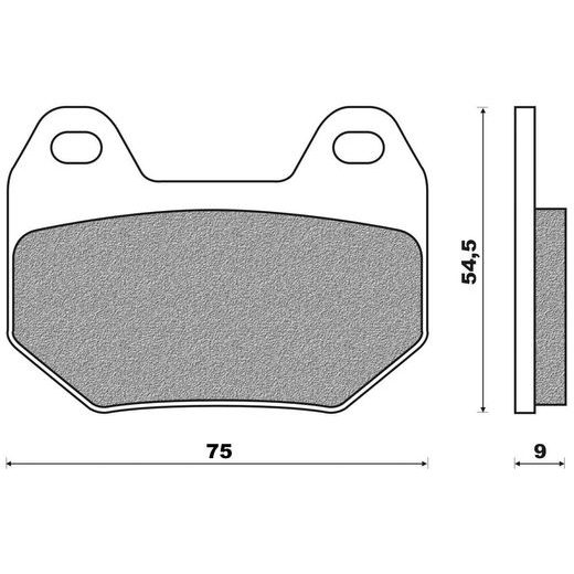 BRZDOVÉ DOŠTIČKY (ZMES ROAD TOURING SINTERED) NEWFREN (2 KS V BALENIE)
