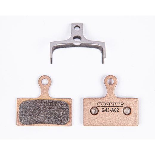 BRZDOVÉ DESTIČKY PRO SYSTÉMY SHIMANO, BRAKING (SMĚS SINTERED RACE) 2 KS V BALENÍ