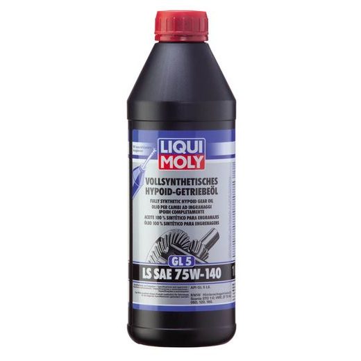 LIQUI MOLY HYPOIDNÍ PŘEVODOVÝ OLEJ LS SAE 75W-140 GL5 PLNĚ SYNTETICKÝ OLEJ 1L