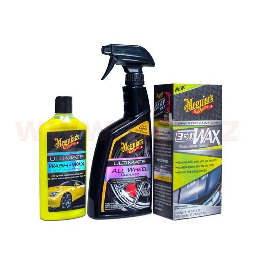 MEGUIAR'S SADA NEPOSTRADATELNÝCH PRODUKTŮ PRE PÉČI O AUTO ESSENTIALS CAR CARE KIT SADA