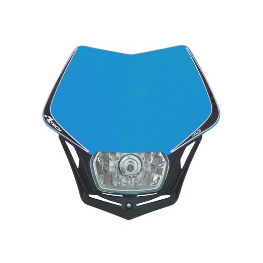 UNI PREDNÉ MASKA VRÁTANE SVETLÁ V-FACE LED, RTECH (TM MODRO-ČIERNA)