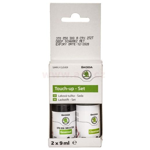 LAKOVÁ TUŽKA ŠKODA - ČERNÁ DEEP METALÍZA (C9X) ORIGINÁL