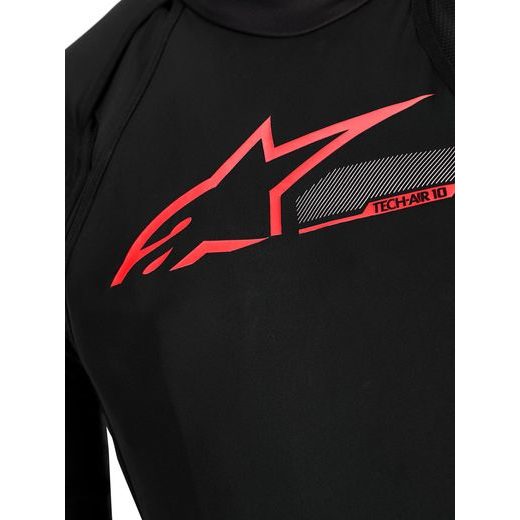 AIRBAGOVÁ VESTA TECH-AIR®10 V2 RACE SYSTEM, ALPINESTARS (ČERNÁ/ČERVENÁ/ŠEDÁ) 2026