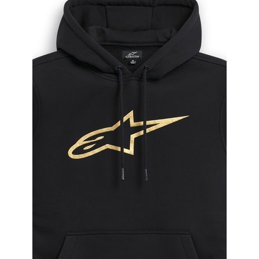MIKINA GILDED HOODIE, ALPINESTARS (ČERNÁ/ZLATÁ)