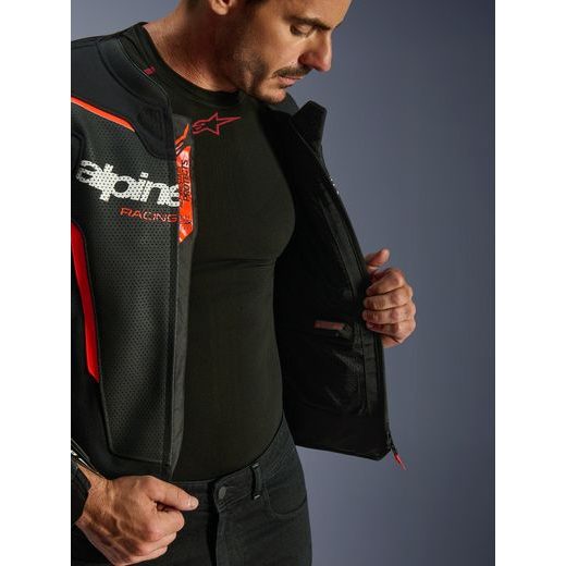 BUNDA GP FORCE V2 AIRFLOW, ALPINESTARS (ČERNÁ/ČERVENÁ FLUO/BÍLÁ) 2026