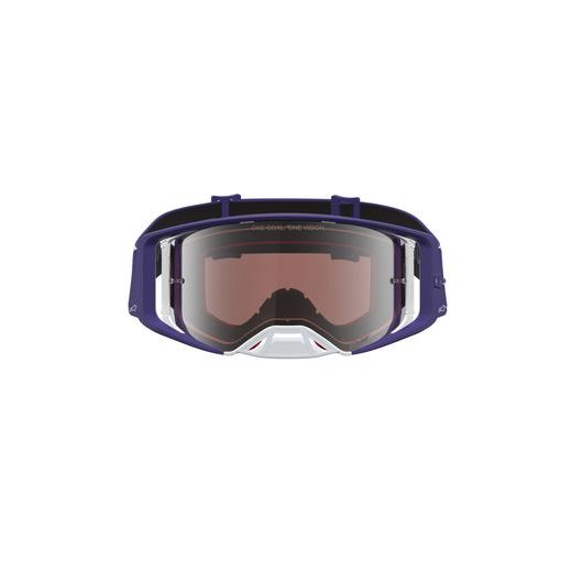 OKULIARE SUPERTECH ATROX, ALPINESTARS (MODRÁ/BÍLÁ, ZRKADLOVÉ STRIEBORNÉ PLEXI) 2027
