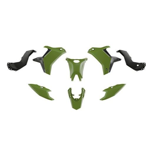 SADA PLASTOV YAMAHA TENERE, RTECH (ZELENÁ NAVY-ČERNÁ, 5 DIELOV)