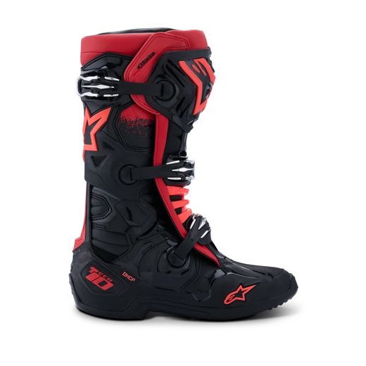 TOPÁNKY TECH 10, ALPINESTARS (ČERNÁ/ČERVENÁ) 2026
