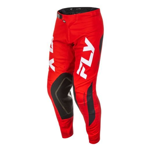 NOHAVICE EVOLUTION, FLY RACING - USA 2025 (ČERVENÁ/BÍLÁ/ČERNÁ)