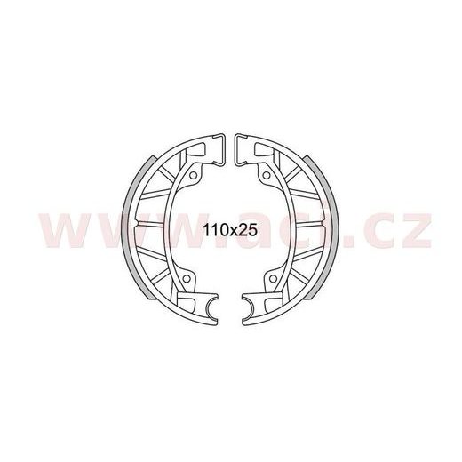 BRZDOVÉ OBLOŽENIE (DRÁŽKOVANÉ) NEWFREN (2 KS V BALENIE)