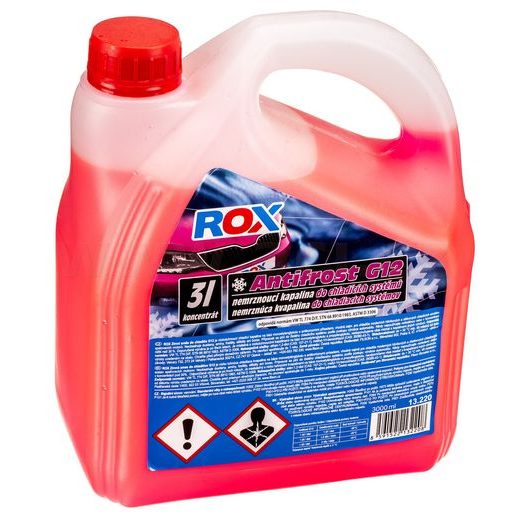 ANTIFREEZE G12+ 3 L NEMRZNOUCÍ KAPALINA PRO CHLADIČE - 100 % KONCENTRÁT (PŘI POMĚRU 1:1 DO TEPLOTY -40° C) (ODPOVÍDÁ ČERVENÁ)