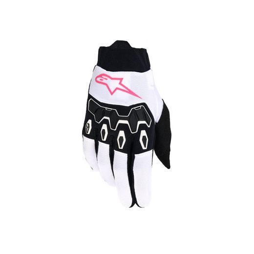 RUKAVICE STELLA FULL BORE V2, ALPINESTARS, DÁMSKE (BÍLÁ/RŮŽOVÁ FLUO/ČERNÁ) 2026
