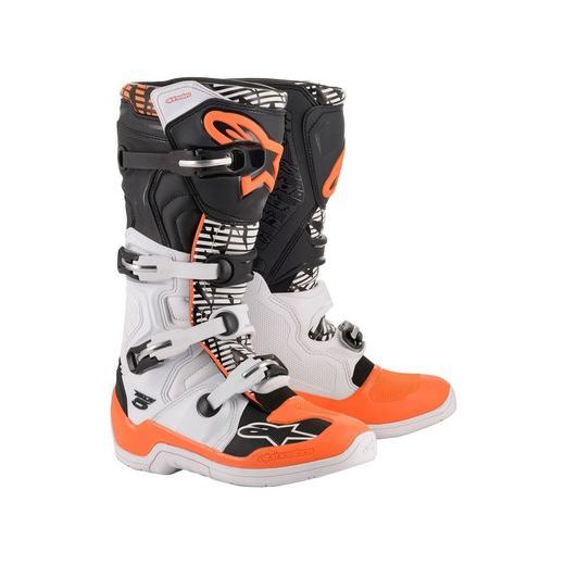 TOPÁNKY TECH 5, ALPINESTARS (BÍLÁ/ČERNÁ/ORANŽOVÁ FLUO)