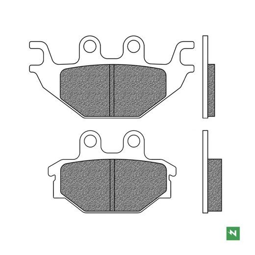 BRZDOVÉ DOŠTIČKY, NEWFREN (ZMES ROAD TOURING ORGANIC) 2 KS V BALENIE