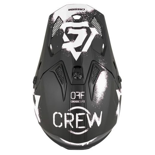 PRILBA CROSS CUP 2 CREW JUNIOR, CASSIDA, DETSKÁ (ČIERNA MATNÁ/BÍLÁ) 2026