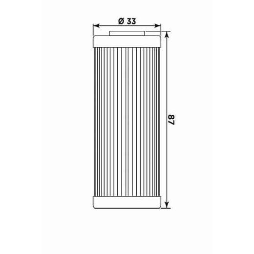 OLEJOVÝ FILTER MIW KT8003 (ALT. HF652)