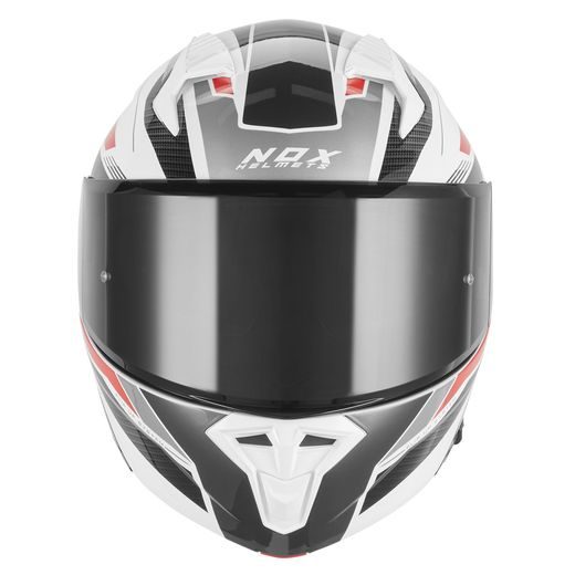 PRILBA N968 SHIFT, NOX (BÍLÁ,ČERVENÁ) 2026