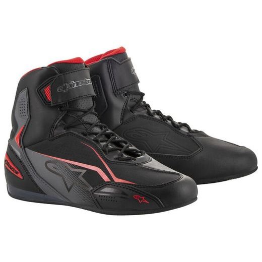 TOPÁNKY FASTER-3, ALPINESTARS (ČERNÉ/ŠEDÉ/ČERVENÉ)