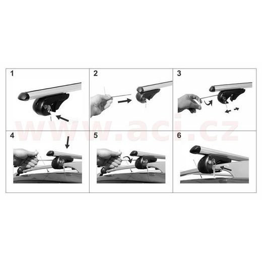 STŘEŠNÍ NOSIČ ZAMYKACÍ HLINÍKOVÝ 135 CM, MAX PRŮŘEZ NOSIČE 45X74 MM, SADA 2 KS, PRO VOZIDLA S PODÉLNÝMI NOSIČI, ALU-PRO