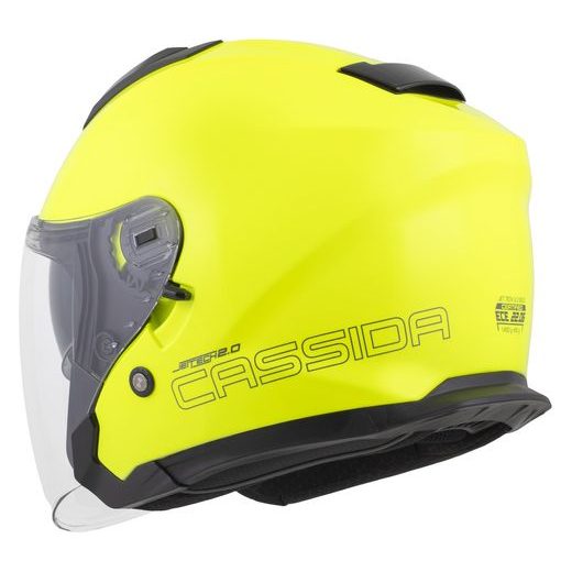 PRILBA JET TECH 2.0 SOLID, CASSIDA (ŽLTÁ FLUO/ČERNÁ/ŠEDÁ) 2026