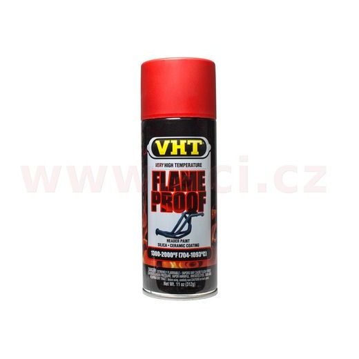 VHT FLAMEPROOF ŽÁRUVZDORNÁ DO TEPLOTY AŽ 1093°C, BARVA: MATNÁ ČERVENÁ