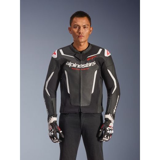 BUNDA GP FORCE V2, ALPINESTARS (ČERNÁ/BÍLÁ/ČERVENÁ) 2026