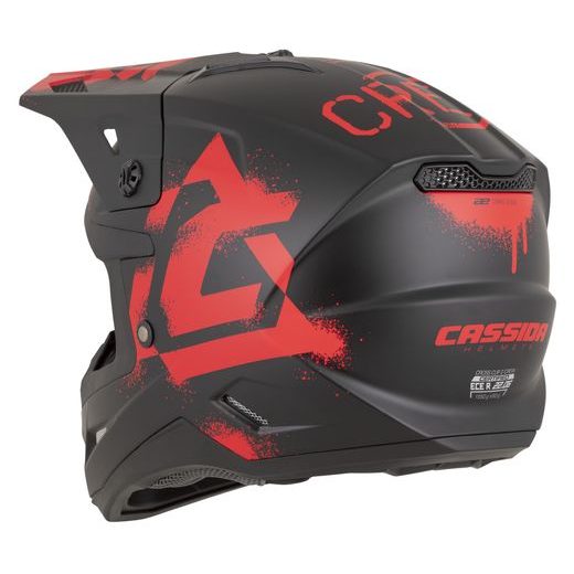 PRILBA CROSS CUP 2 CREW, CASSIDA (ČIERNA MATNÁ/ČERVENÁ) 2026